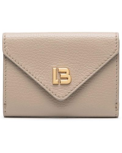 Bimba Y Lola Logo-plaque leather wallet - Neutre