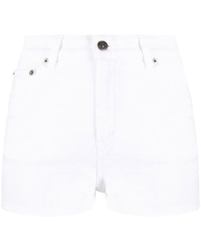 Dondup Jeans-Shorts mit hohem Bund - Weiß