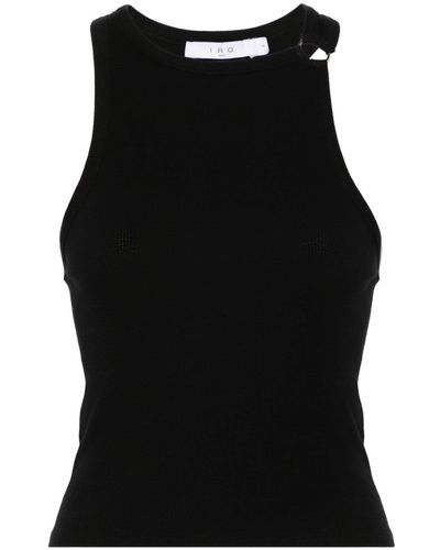 IRO Poliane Tanktop mit Racerback-Ausschnitt - Schwarz