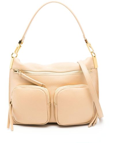 Coccinelle Medium Hyle Cross Body Bag - Natural