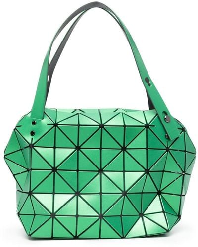 Bao Bao Issey Miyake Sac porté épaule Boston à motif géométrique - Vert