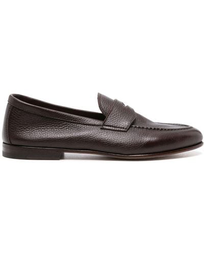Henderson Penny-slot Leather Loafers - Brown