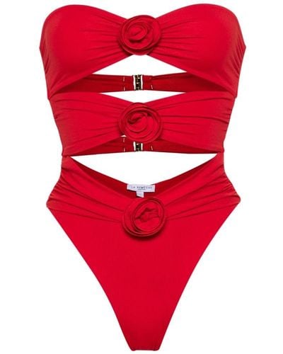 LaRevêche Vesna Cut-out Swimsuit - Red