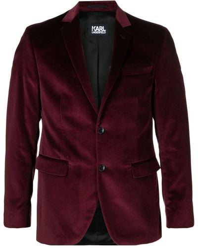 Karl Lagerfeld Clever Anzug aus Samt - Rot
