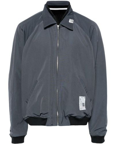 Maison Mihara Yasuhiro Logo-patch Cotton-blend Bomber Jacket - Grey