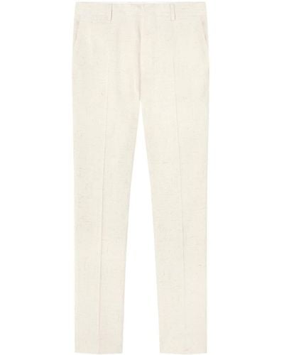 Versace Tailored Wool Trousers - White