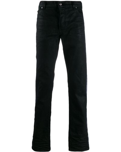 Balmain Jeans con banda laterale - Nero