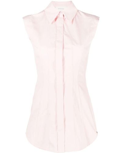 Sportmax Slim-fit Cotton Shirt - Pink