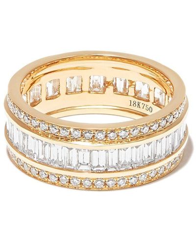 Anita Ko Anillo Eternity en oro amarillo de 18kt con diamante - Blanco