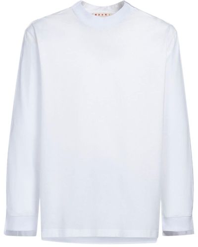 Marni Yoke-detail Cotton T-shirt - White