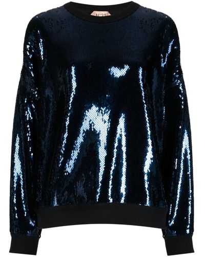 N°21 Sweater Met Ronde Hals - Zwart