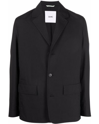 OAMC Short Single-breasted Coat - Black
