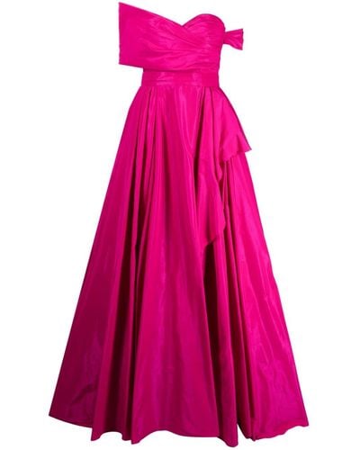 Zuhair Murad Asymmetrisches Abendkleid - Pink