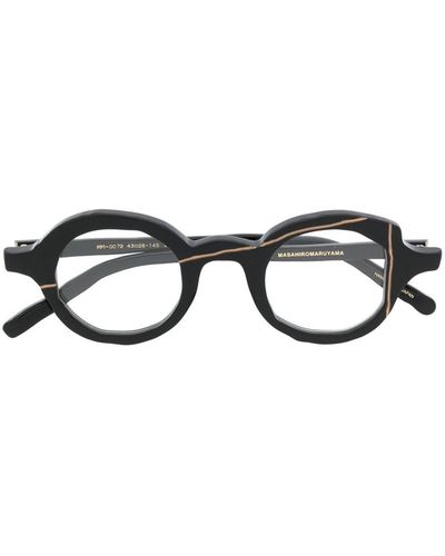 MASAHIROMARUYAMA Brille mit rundem Gestell - Schwarz