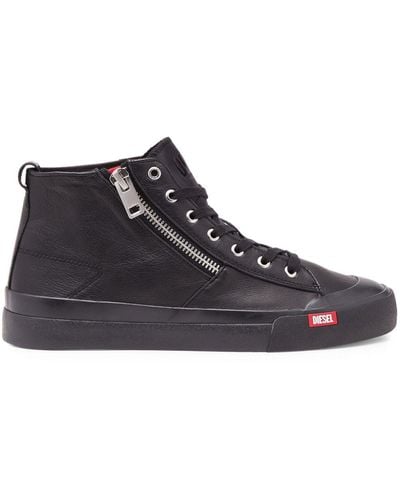 DIESEL S-athos Sneakers Met Logopatch - Zwart