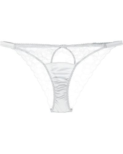 Fleur Of England Slip Sigrid Ouvert con pizzo - Bianco