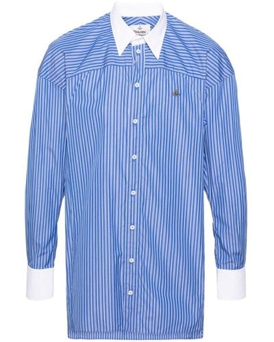 Vivienne Westwood Camisa a rayas - Azul
