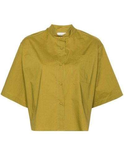 Forte Forte Cropped Short-sleeve Shirt - Yellow