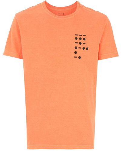 Osklen プリント Tシャツ - オレンジ