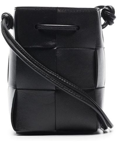 Bottega Veneta Mini Cassette Bucket Bag - Black