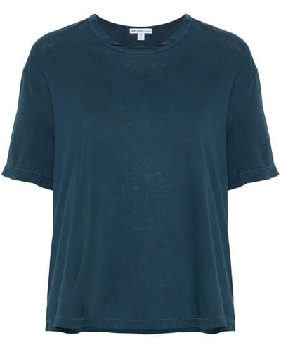 James Perse T-Shirt aus Jersey - Blau