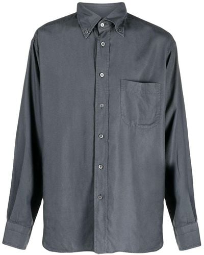 Tom Ford Lyocell Overhemd - Grijs