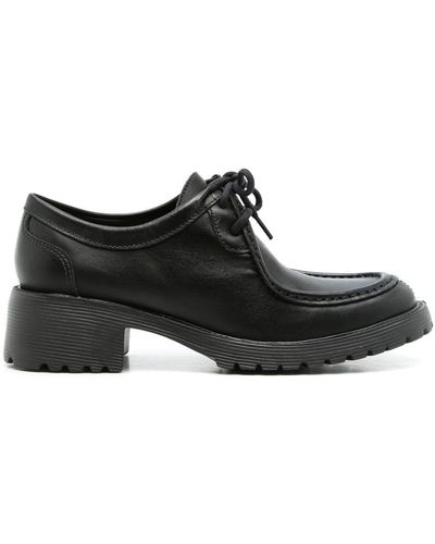 Sarah Chofakian Austine Leather Oxford Shoes - Black
