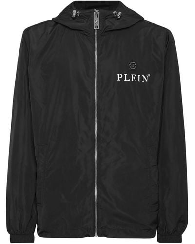 Philipp Plein Hexagon Windbreaker Jacket - Black