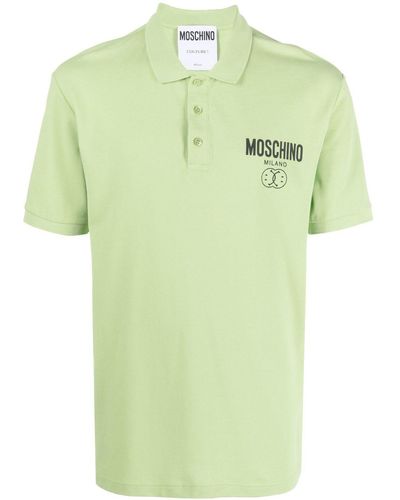 Moschino Poloshirt Met Geborduurd Logo - Groen