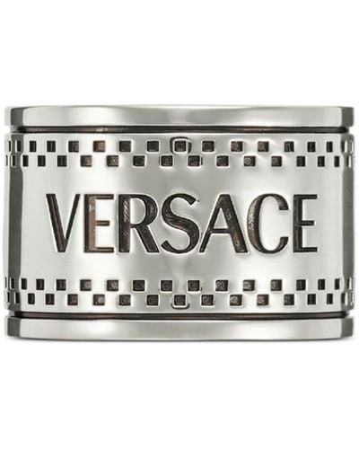 Versace 90s Vintage Logo ring - Weiß