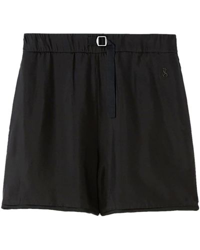 Jil Sander Buckle-fastening Thigh-length Shorts - Black