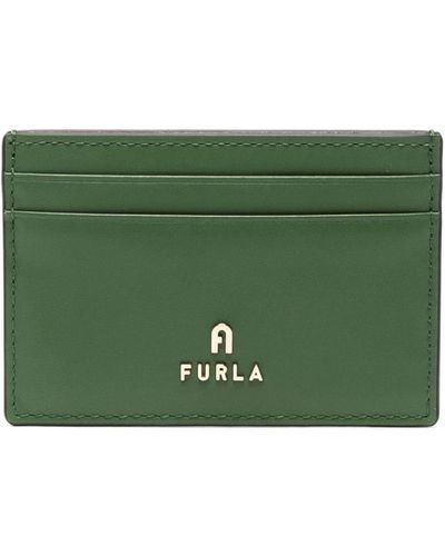 Furla Camelia Leather Cardholder - Green