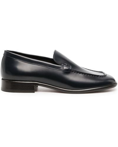 The Row Mensy Square-toe Leather Loafers - Black