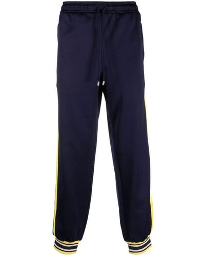 Gucci Pantalon de jogging à motif GG Supreme - Bleu