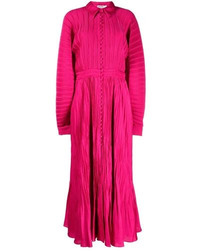Jonathan Simkhai Indiana Pleated Maxi Dress - Pink