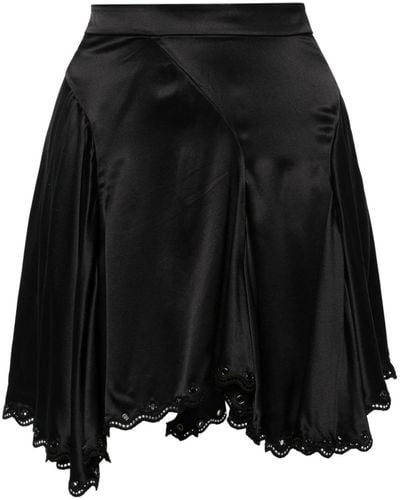Isabel Marant Awen Silk Flared Skirt - Black