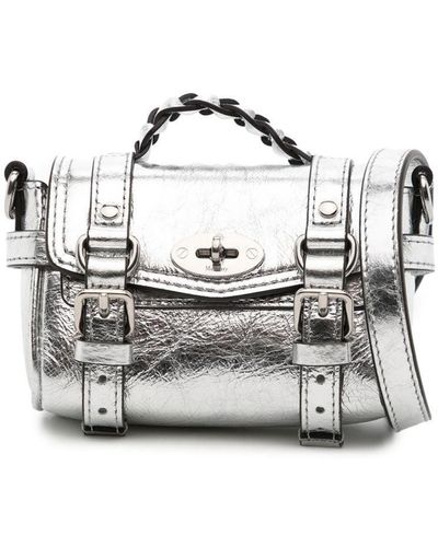 Mulberry Buckle-straps Mini Cross Body Bag - Grey