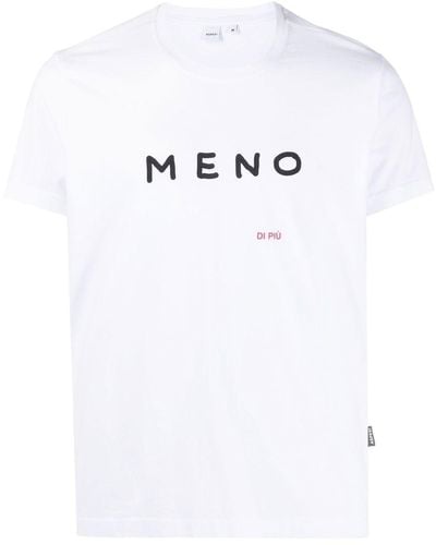 Aspesi T-Shirt mit Logo-Print - Weiß