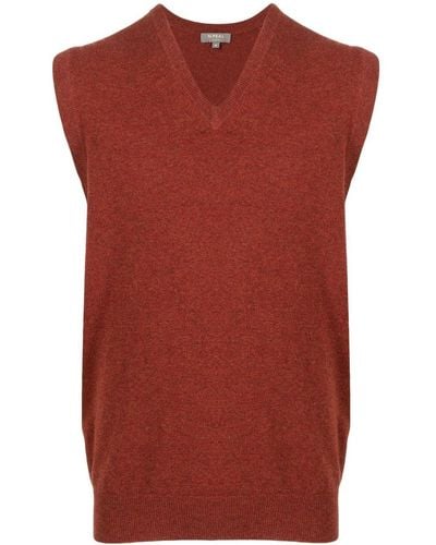 N.Peal Cashmere Gilet - Rosso