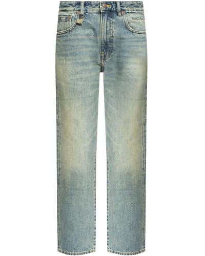 R13 Logo-appliqué straight jeans - Blau