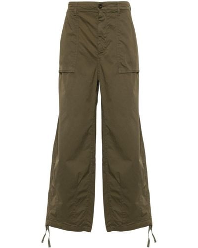 C.P. Company Drawstring-hem Loose Trousers - Green