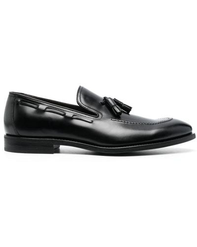 Henderson Tassel-detail Leather Loafers - Black
