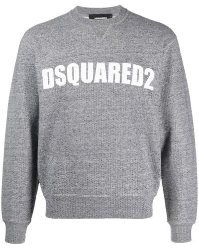 DSquared² ディースクエアード ビジュー ロゴ スウェットシャツ - グレー