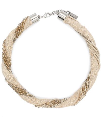 Peserico Crystal-embellished Necklace - White