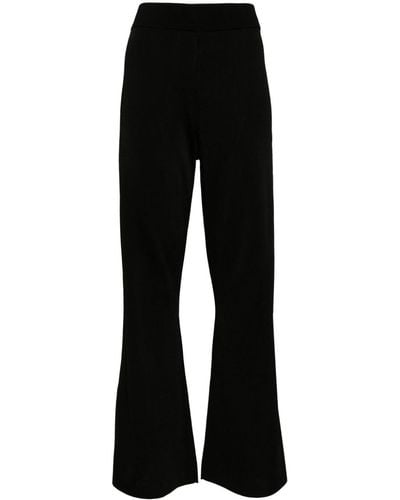 Studio Nicholson High-waist Flared Pants - Black