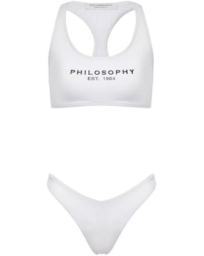 Philosophy Di Lorenzo Serafini Logo-print Bikini Set - White