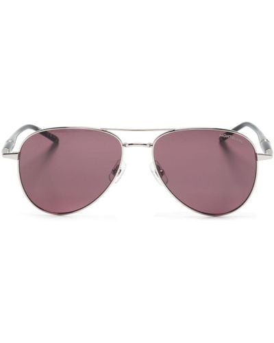 Montblanc Pilot-frame Sunglasses - Purple