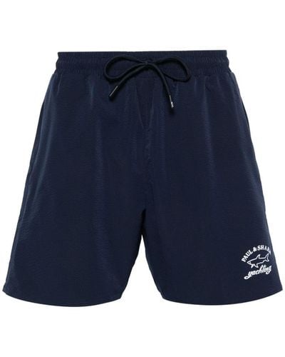 Paul & Shark Save The Sea Swim Shorts - Blue