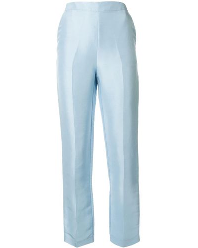 Macgraw Pantalones de seda Non Chalant - Azul
