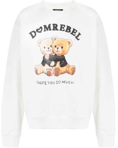 DOMREBEL Besties Graphic-print Sweatshirt - White